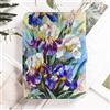 NAWVNMI Custodia Per Kindle Paperwhite Da 6 2012-2017 (5A/6A/7A Generazione, Modello: Ey21/Dp75Sdi), Cover Protettiva In Pelle Pu Personalizzata Pittura Floreale Viola Nordica