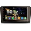 Erisin 9 pollici 8-Core 4GB+64GB Android 11 Autoradio Bluetooth per Mercedes Benz W164 X164 Classe ML/GL GPS Navigazione Supporto CarPlay Android Auto WiFi DAB+ OBD2 RDS TPMS DVR DSP FM Radio SD