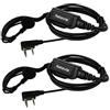 Retevis Walkie Talkie Auriculari, 2 pin G-Tipo Curvetta Auricolare Compatibile RT619 RT24 RT27 Baofeng BF-888S UV-5RV Kenwood Walkie Talkie (2 Pezzi)