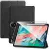 zZjoOoj Custodia Cover Per TCL Tab 11 Gen 2 Tablet 11 Pollici Tablet con 1 Pezzi Pellicola Vetro Temperat,Anti-Graffio,Supporto Regolabile e Auto Wake/Sleep (Nero)