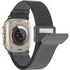 BOJYS Nylon Cinturino per Apple Watch Ultra 2 Ultra 49mm 46mm 45mm 44mm 42mm, Bracciale Fibbia Magnetica Modello Onda Solo Loop Nylon Cinturino per iWatch Ultra 1 2 SE Series 10 9 8 7 6 5 4 3 2 1