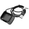 vhbw cavo di ricarica USB compatibile con Fitbit Versa Lite, Versa, Versa 2 smartwatch tracker - Stazione di ricarica, nero, 100 cm