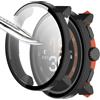 Msialt [2 pezzi] 2nero con Pellicola Protezione Schermo Vetro Temperato per SUUNTO RUN, 9H Durezza PC Case,Bumper,Sottile Case Protettiva Completa