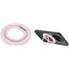 SDFWGG Supporto ad Anello Magnetico per Magsafe Forma Pieghevole 360 ° Rotazione ad Cellulare Anello Cellulare Magnetico Supporto per Telefono (Rosa)
