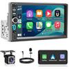 WERESOUND Autoradio 1 Din Bluetooth con Wireless CarPlay e Android Auto