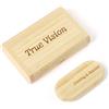 RXFSP Personalizzare Personalizzato Laser Incisione In Legno Solido USB Flash Drive USB Box Wedding Photo Memory Storage Disk, cerimonia di nozze, Personalizzazione aziendale, Regalo personale (128G, Bambù)
