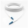 VJSUWI Cavo di Collegamento in Fibra Ottica SCASCA for Esterni da 10 a 500 Metri, simplex FC SC LC, Cavo di Collegamento FTTH monomodale(40m,LC-LC White)