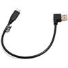 SYSTEM-S Cavo USB-C da 28 cm USB 3.1 Tipo C a USB A 3.0 90 Gradi Sinistro Maschio
