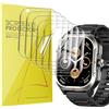 Lamshaw 6 Pezzi Protezione Schermo Compatibile con Jugeman V10 2.06'' Pollici Smart Watch- Senza Bolle Alta Definizione Qualità Superiore Trasparente Morbido TPU Pellicola Protettiva (6 Pacchetti)