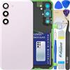 LUVSS Coperchio Copribatteria Scocca Vetro Posteriore Imposta per Samsung Galaxy S23 SM-S911B/DS (Viola)