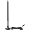 Bingfu Antenna VHF UHF Veicolare 2.5/3.5 dBi 35 cm Fibra di Vetro | Bibanda 136-174/400-460 MHz, Base Magnetica, Cavo R58 5 m, per Camion Camper Marittimi Radio Mobile, Radioamatore, VHF Marino
