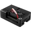 Opatiny Custodia in alluminio compatibile per RASPBERRY Pi 4 con configurazione a doppia ventola per una riduzione affidabile del calore e una protezione strutturale