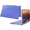 mCover - Cover rigida SOLO compatibile per computer portatili HP Chromebook x360 14B-CD0000 Series da 14 (2024~2025) (NON adatta a qualsiasi altro HP Chromebook e PC portatile Windows) - Blu