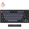 Keychron V1 MAX Tastiera Meccanica Wireless, layout al 75% QMK/VIA programmabile con Hot-swappable Gateron Jupiter Red Switch compatibile con Mac Windows Linux - Versione con manopola (ISO/ITA)