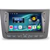 Erisin Qualcomm 8-Core Android 14 4GB+64GB Autoradio GPS Navigatore per Alfa Romeo Mito 2008-2019 7 Schermo Tattile IPS Supporta Bluetooth 5.1 Wireless CarPlay Android Auto WiFi 4G DSP FM CANbus