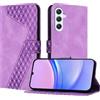 YIRRANZD Custodia per Samsung Galaxy A35 5G, Cover a Libro in Pelle PU con Slot Cart e Silicone TPU Bumper, Flip Caso Portafoglio Cover per Samsung A35 5G (Viola)