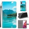 KENHONER Custodia per Samsung Galaxy S20 FE 5G, Barca | Portafoglio Pelle PU, Magnetica, Resistente Agli Urti, Scomparto Carte Credito, Pieghevole, Flip Libro, Motivo