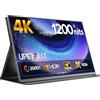 UPERFECT Monitor Portatile 4K 16 1200 Nits, 145% sRGB Laptop Monitor