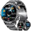 LIGEMI Orologio Smartwatch Uomo con Chiamata e Risposta, Torcia/1000mAh Batteria, 1.53'' HD Militare Smartwatch Uomo, 120+ Modalità Sportive, SpO2, Sonno Cardiofrequenzimetro per Android iOS