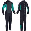 Osprey Muta estiva per bambini, lunghezza intera, 3 mm, in neoprene, per surf, bodyboard, zero, verde acqua