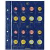 Leuchtturm 315537 Coin Sheets Vista, Euro Neutral Each for 2 Coin Sets per Sheet