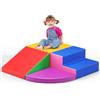 Mechprip Blocchi da Arrampicata in Schiuma Colorati 4 Pezzi con Velcro, Blocchi Morbidi Combinabili, Giocattolo pedagogico per Bambini Piccoli in Interni e Asilo Nido