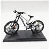 Generic Modellino di mountain bike da downhill in metallo, scala 1:10, con sospensioni complete, replica di mini bicicletta con supporto per display, decorazione da collezione per gli appassionati di ciclismo