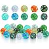 Smavles Palline di Vetro Luminose per Bambini, 10 Biglie Che si Illuminano al Buio, 20 mm Gioco di Biglie di Vetro per Bambini Accessori Corsa in Marmo per Ragazzi e Ragazze (20mm)