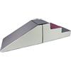 Velinda Completo Scivolo con Scale Set 2 Mattoni Blocchi Schiuma Giocattoli Bambini (Colore: Bianco, Grigio, Viola)