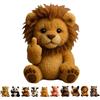 mzvoo Middle Finger Plush Animal Toy,attitude Animal, Highland Cow,Funny Soft Finger Animals,Stress Relief Decor Gift,Unique Gifts for Home Office Decor-H