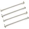 WORKSDUO 4 PC for Wltoys 144001 1/14 Rc Parti di Ricambio dell'auto 144001-1281 Osso del Cane Posteriore Ricambi di Ricambio ( Color : Silver )
