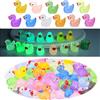 GOTFUN 100 mini anatre in resina luminose, simpatiche piccole anatre colorate in miniatura, per giardino, paesaggio, casa delle bambole, fai da te, decorazioni per la casa, 10 colori