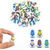 Lyreh 30 Paperelle di Gomma, Piccole Anatre da Capitano in PVC a Forma Barca a Vela per Giocattoli da Bagno Bomboniere (Marrone, Giallo, Blu, Verde, Rosa)