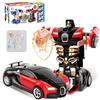 DVSWDMA Giocattolo auto Robot Trasformabile 2 in 1, Robot Giocattolo Giocattoli, Macchinine per Bambini Giocattolo Regalo per Ragazzi Ragazze