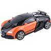 Generisch Auto trasformabile - Action figure educativa interattiva in ABS | Auto giocattolo in ABS trasformabile con propulsione inerzia e trasformazione di collisione, action figure robot