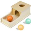 VingaHouse Giochi Montessori in Legno per Bambini 1 2, Object Permanence Box 12 Mesi
