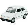 Generisch Welly modello auto compatibile con Fiat 126 bianco equivalente a Polski FIAT 126p 1972-2000 1/34-1/39 Metal Model Auto Die Cast 42372