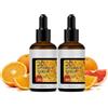Alyxen 2 Pezzi Vitamina C Siero Viso con Acido Ferulico e Vitamina E, Idratante e Illuminante Antiossidante, 50 ml Siero Antietà