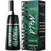 Pakivs Crema colorante per capelli nero/marrone scuro con pettine, shampoo colorante per capelli grigi, per donne e uomini (marrone scuro)