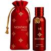 Generico Montage Rouge, Eau de Parfum Natural Spray, 100ml, Fragranza Unisex Persistenza Intensa, Raffinata, Persistente