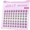 VEYESBEAUTY Ciglia Finte Kit Marroni fai da te Extension Manga 10mm | Newbie's Five-Second Ciglia Finte Ciuffetti Naturali e Sottili Ciglia Colorate Lash Clusters Ciuffetti Ciglia Finte