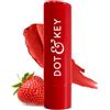 Dot & Key Barrier Repair Hydrating Lip Balm SPF 50 | Rosso fragola | Ripara barriera labbra danneggiata | Colorato | 4,5 g