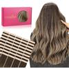 WENNALIFE Extension adesive in capelli veri, 40 pezzi, 100 g, 60 cm, balayage, colore marrone cioccolato fino a biondo miele, invisibili, setosi