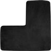 ACESOME ㅤ ACESOME - Tappetino da bagno a forma di L, ad asciugatura rapida, antiscivolo, lavabile, ad angolo, a forma di L, colore: Nero