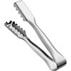 Nikou Pinze per cubetti di ghiaccio in acciaio inox, strumenti per cocktail KTV Bar con impugnatura seghettata, ideale per secchiello per ghiaccio, cocktail, whisky, lunghezza 19,1 cm