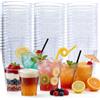 Rliocvhe 50 Pezzi Bicchieri Plastica Riutilizzabili da 220ml, Dura Bicchieri Trasparenti per Bevande, Bicchieri Plastica Rigida Lavabili per Vino, Champagne, Acqua, caffe, per Feste, Matrimon