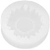TOPINCN Simpatici Stampi per Fondente per Torta di Girasole per Baby Shower, Cupcake e Matrimoni. Stampi per Girasole in Silicone. Stampi per Fiori (Bianco con Buchi)