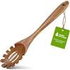AIUHI Cucchiaio in legno con denti, cucchiaio per spaghetti in legno, forchetta per spaghetti in teak