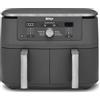 Ninja MAX Doppia Zona, Friggitrice ad Aria Digitale, Grigio/Piombo, DZ400EU | Cottura Senza Olio in 2 Cestelli Antiaderenti, Lavabili in Lavastoviglie, Capienza Totale 9,5L