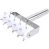 Cocoarm Impastatrice per Pizza, Rullo per Pasta in Acciaio Inossidabile con Punte, Strumento di Ancoraggio 21 X 15 Cm Cottura Uniforme, Presa Facile, Conservazione Compatta, per la di Casa, Pizza,